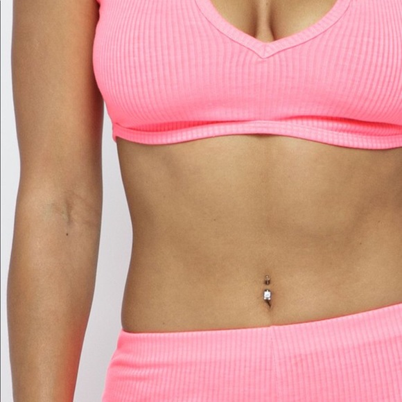 Two piece pant set neon pink new - Picture 11 of 16